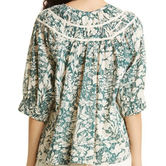 017 NWT Cynthia Rowley The Storyteller Floral Top - Picture 2 of 6